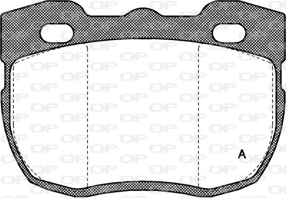 OPEN PARTS Комплект тормозных колодок, дисковый тормоз BPA0267.00
